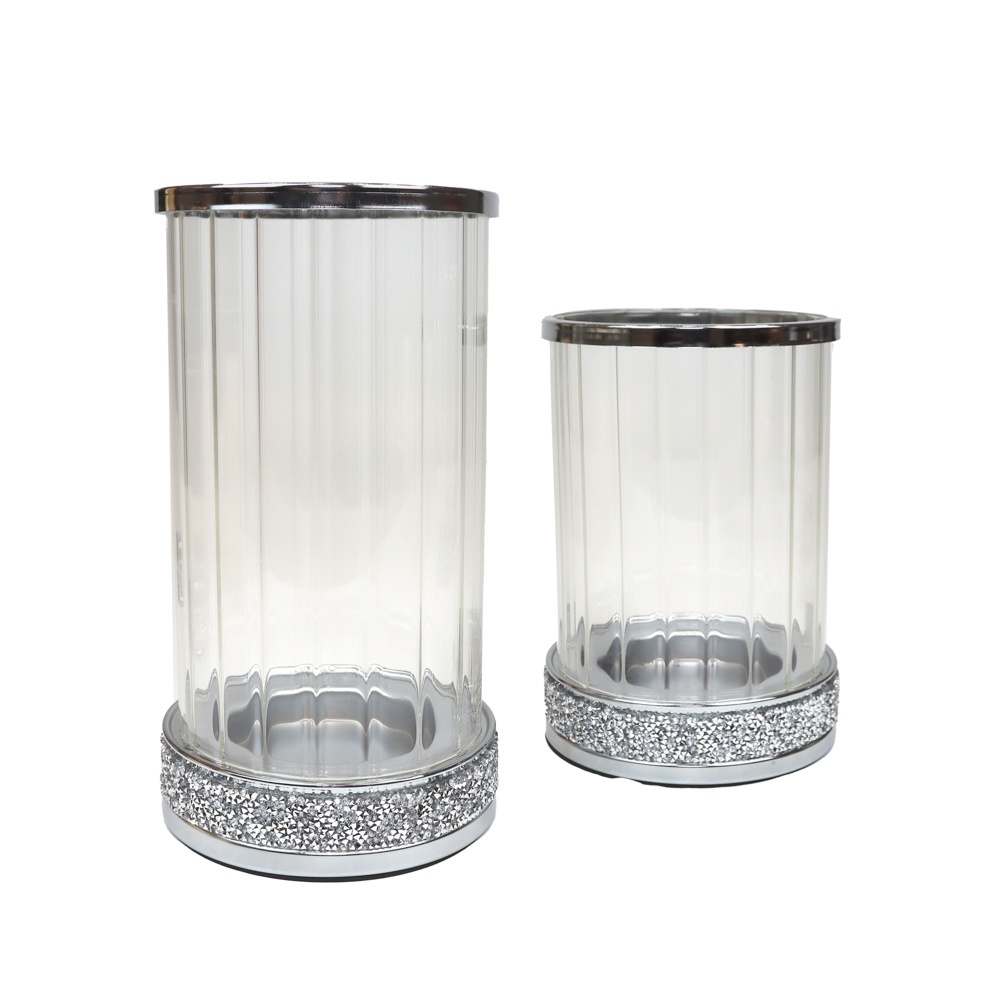 Glitter Glass Candle Holders with Metal Featured Image
