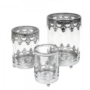 Elegant Retro Style Lace Design Tea Light Candle Holders