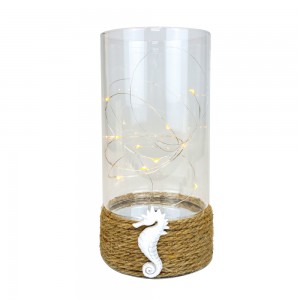 Glass Candle Holders With LED Light